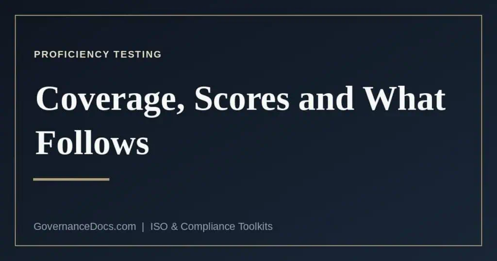 Proficiency testing for laboratory accreditation