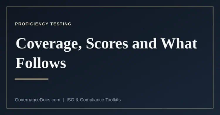 Proficiency testing for laboratory accreditation