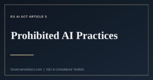 The eight prohibited AI practices under EU AI Act Article 5