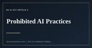 The eight prohibited AI practices under EU AI Act Article 5