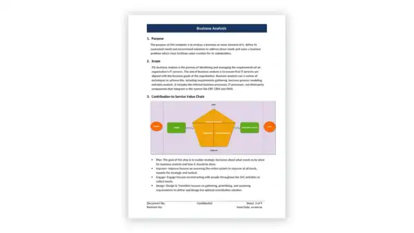 Project Management toolkit sample: Business_analysis