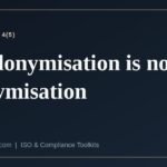 What the GDPR establishes about pseudonymisation and anonymisation