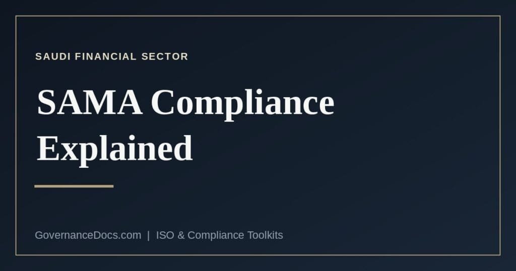 SAMA compliance and the Cyber Security Framework for Saudi financial institutions