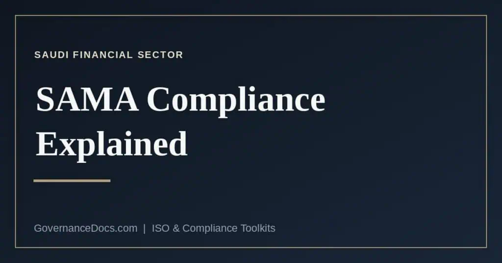 SAMA compliance and the Cyber Security Framework for Saudi financial institutions
