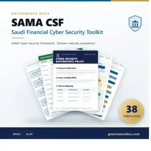 Cybersecurity framework for Saudi financial sector by Governance Docs.