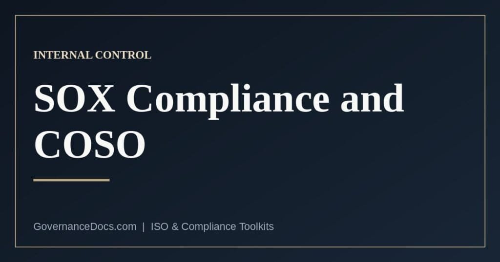 SOX compliance and the COSO framework: the five steps of the ICFR cycle