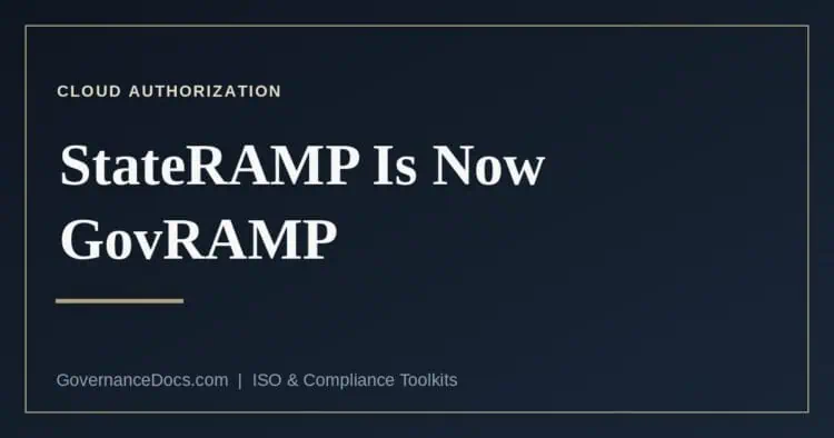 StateRAMP, now GovRAMP — cloud security verification for government