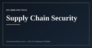 Supply chain security compared: ISO 28000 for goods and TISAX for automotive information security