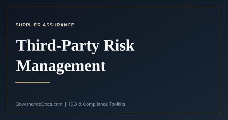 How four regimes each approach third-party risk management