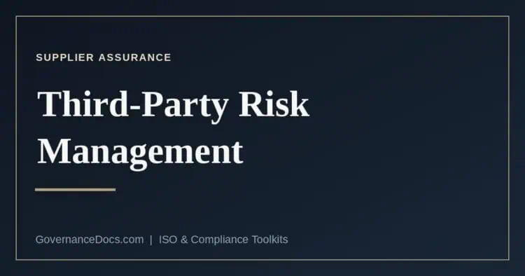 How four regimes each approach third-party risk management