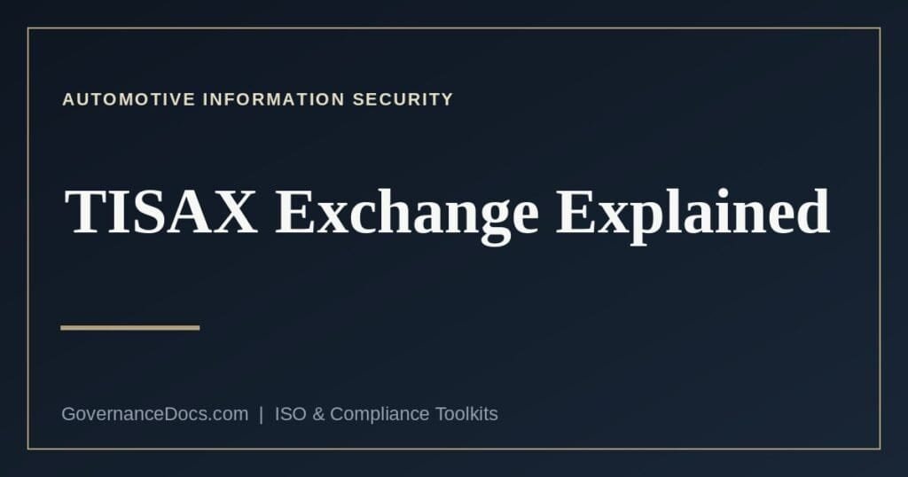 TISAX Exchange steps and the active and passive participant roles