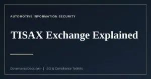TISAX Exchange steps and the active and passive participant roles