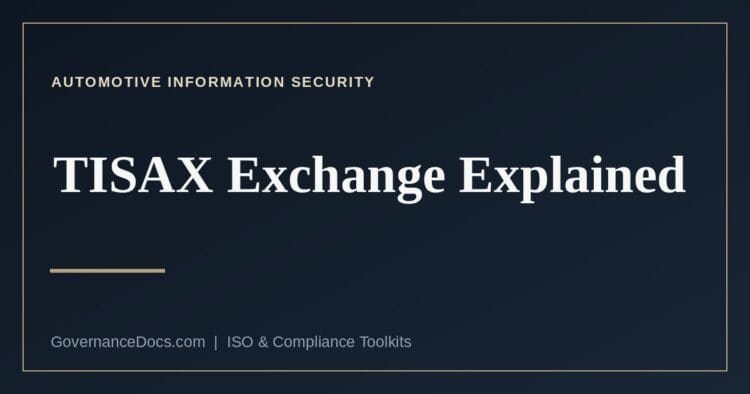 TISAX Exchange steps and the active and passive participant roles