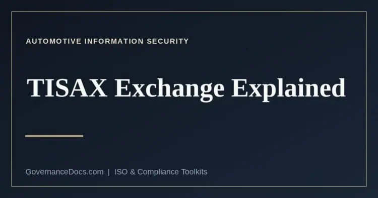 TISAX Exchange steps and the active and passive participant roles