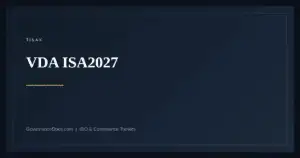 VDA ISA2027 for TISAX assessments
