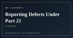 10 CFR Part 21 explained