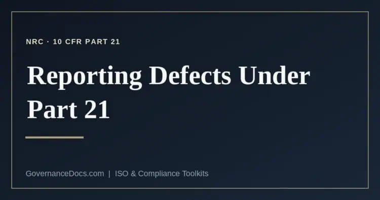 10 CFR Part 21 explained