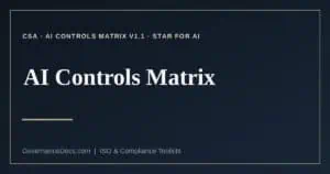 AI Controls Matrix explained