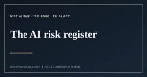 AI risk register explained