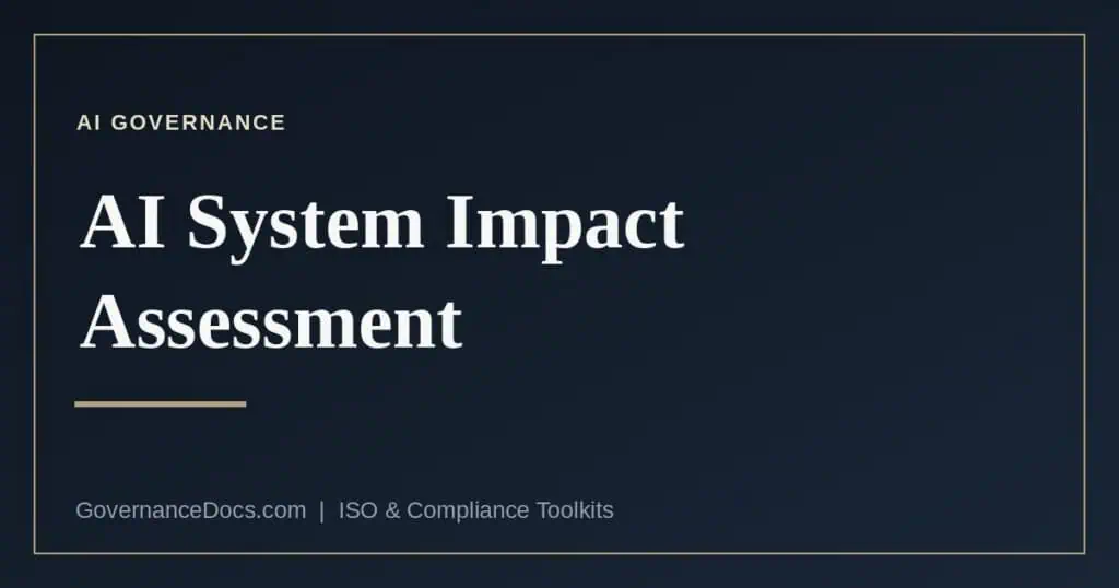 The AI system impact assessment explained