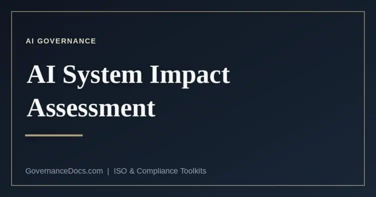 The AI system impact assessment explained