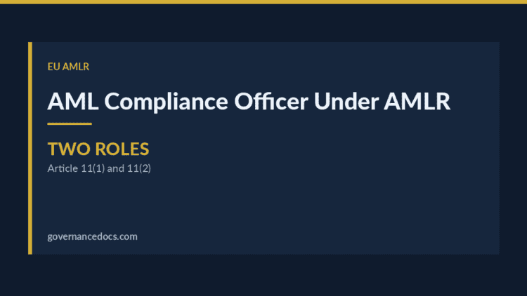 AML compliance officer — AML Compliance Officer Under AMLR: The Essential 2027 Guide