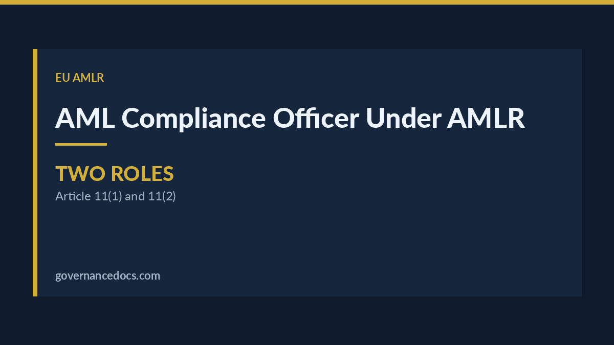 AML Compliance Officer Under AMLR: The Essential 2027 Guide AML compliance officer explained