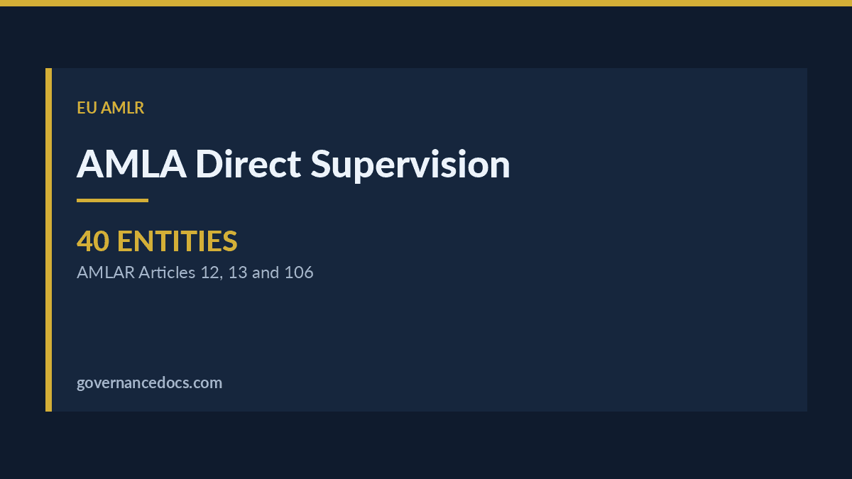 AMLA Direct Supervision: Who Is Actually Selected in 2027 AMLA direct supervision explained