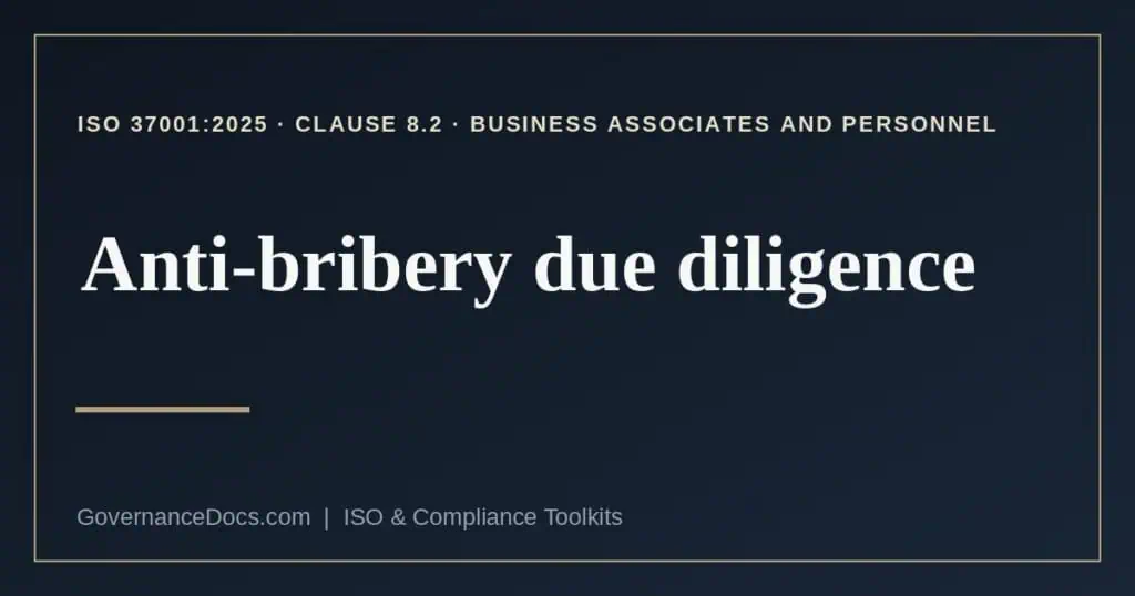 anti-bribery due diligence explained