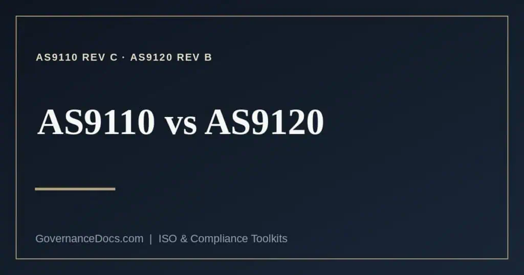AS9110 vs AS9120 explained