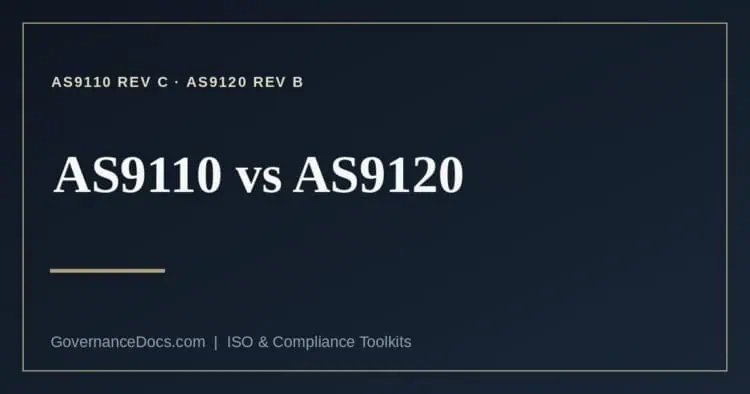 AS9110 vs AS9120 explained