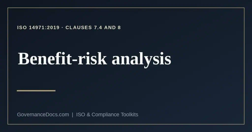 benefit-risk analysis explained