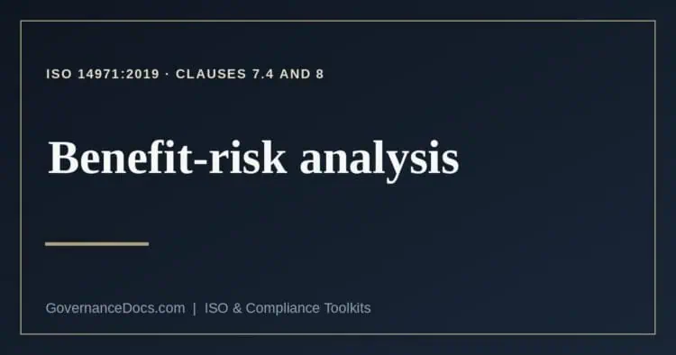 benefit-risk analysis explained