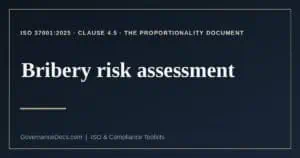 bribery risk assessment explained