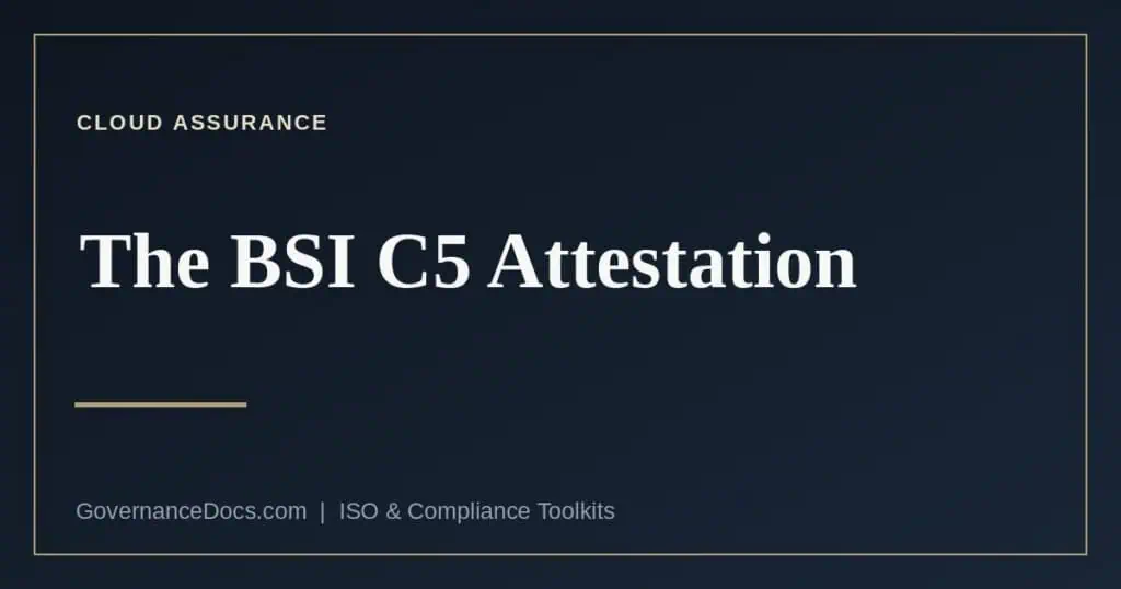 BSI C5 attestation type 1 and type 2 explained