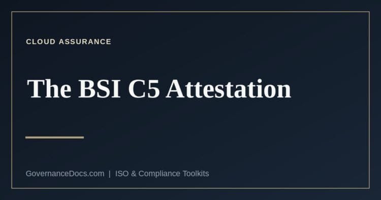 BSI C5 attestation type 1 and type 2 explained