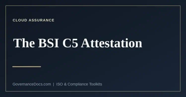 BSI C5 attestation type 1 and type 2 explained