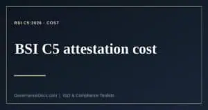 BSI C5 attestation cost explained