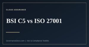 BSI C5 compared with ISO 27001