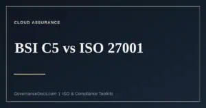 BSI C5 compared with ISO 27001
