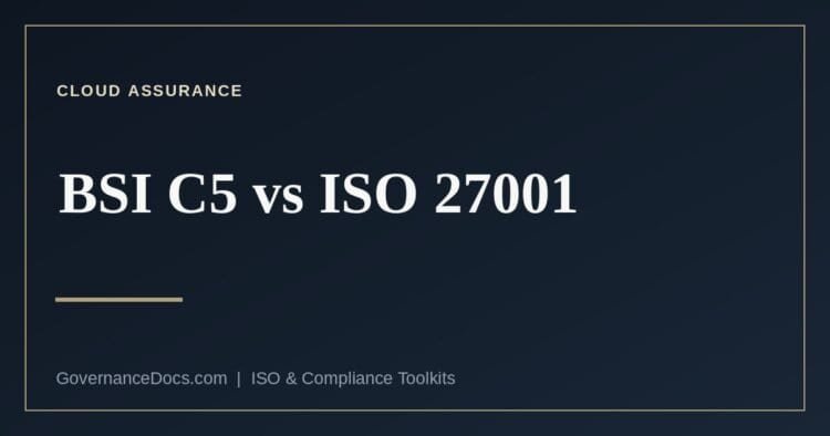 BSI C5 compared with ISO 27001