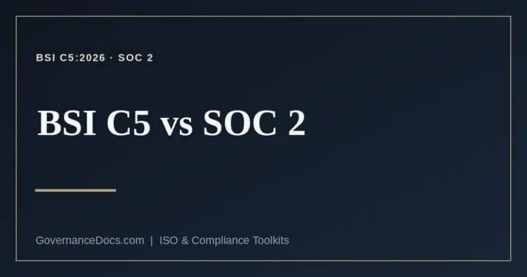 BSI C5 vs SOC 2 explained