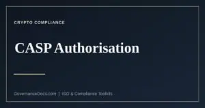CASP authorisation under MiCA