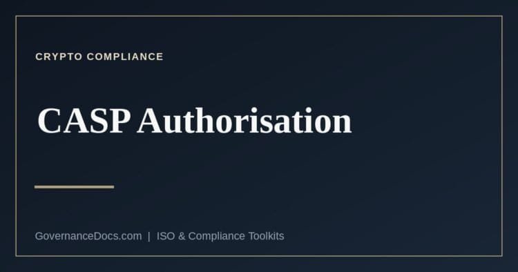 CASP authorisation under MiCA