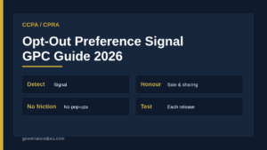 CCPA opt-out preference signal Global Privacy Control compliance
