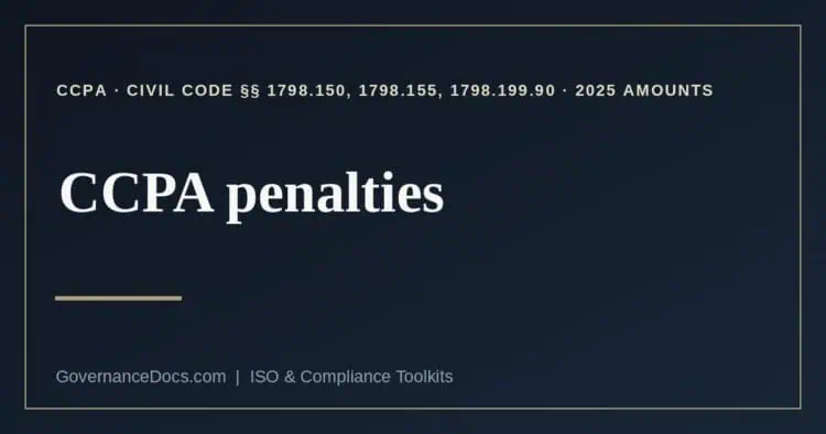 CCPA penalties explained