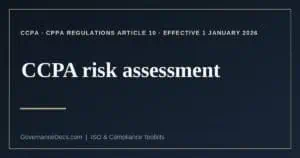 CCPA risk assessment explained