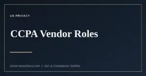 CCPA vendor roles compared