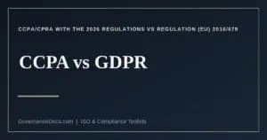 CCPA vs GDPR explained