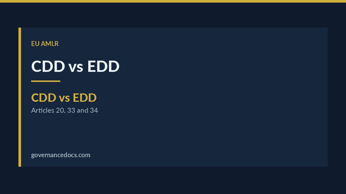 CDD vs EDD: The Complete AMLR Comparison for 2027 CDD vs EDD explained